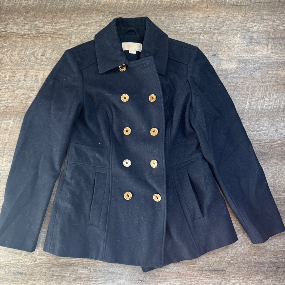 Michael Kors Wool Blend‎ Peacoat Blue Size Small